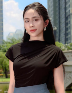 Áo thun ôm xếp ly vai