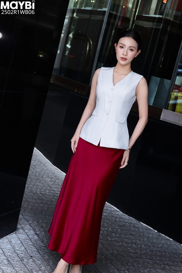 Chân váy lụa Dony