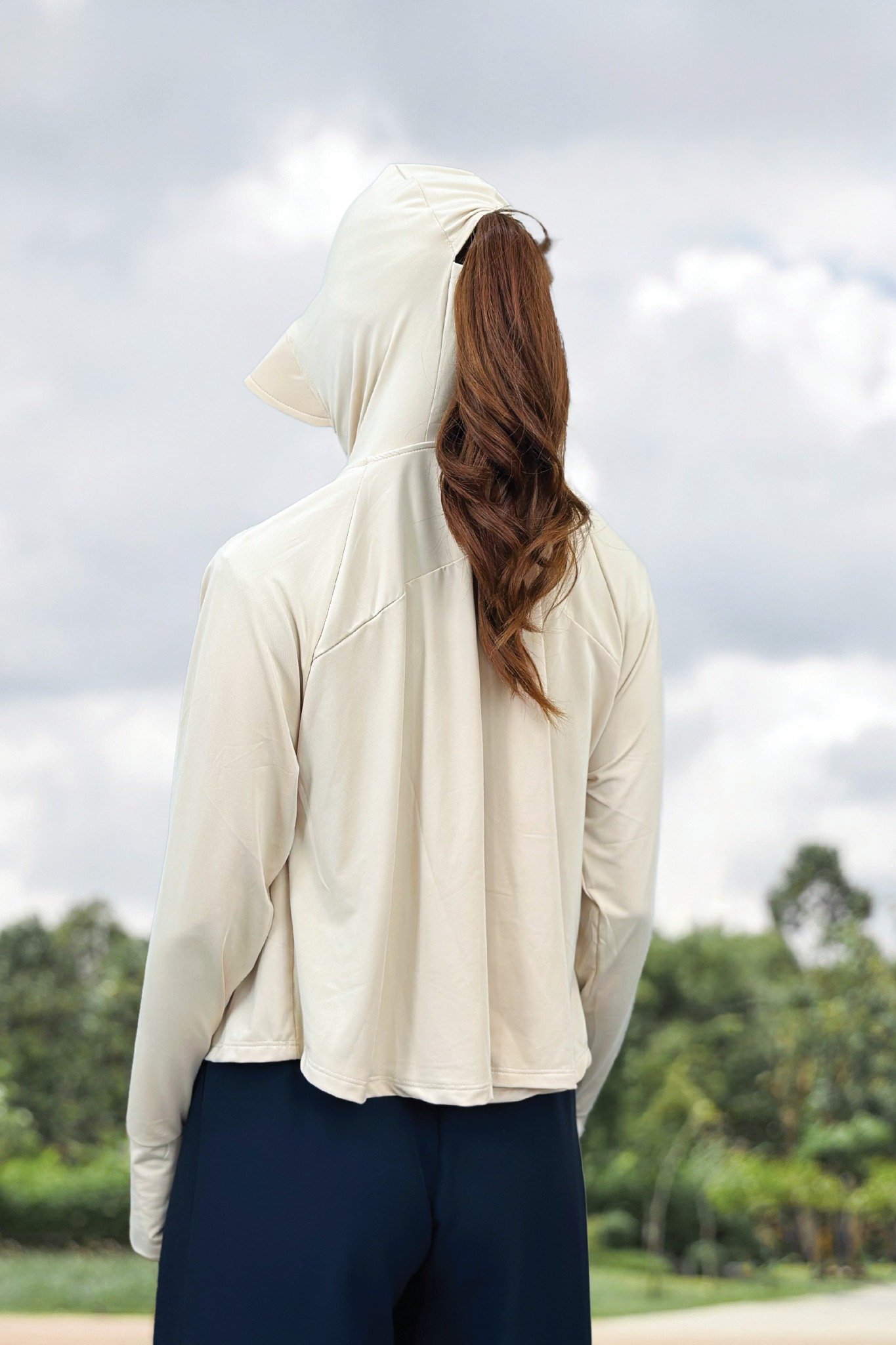 Áo khoác chống nắng thun lạnh cánh dơi tay dài