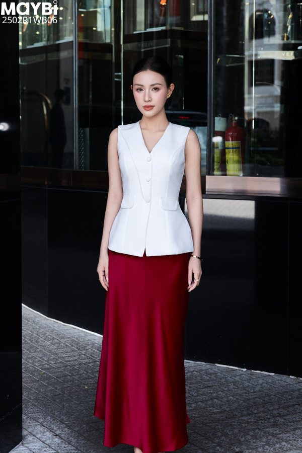 Chân váy lụa Dony