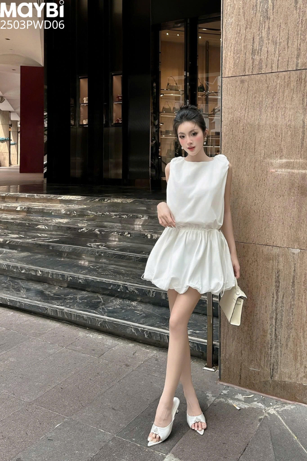 Đầm tùng bí dáng mini