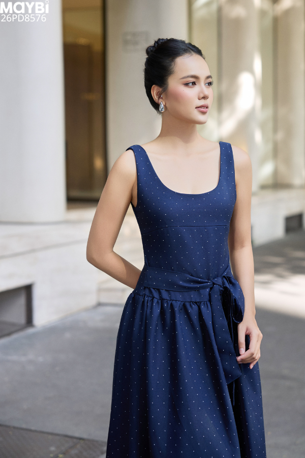 Đầm Maxi Thắt Eo Midnight