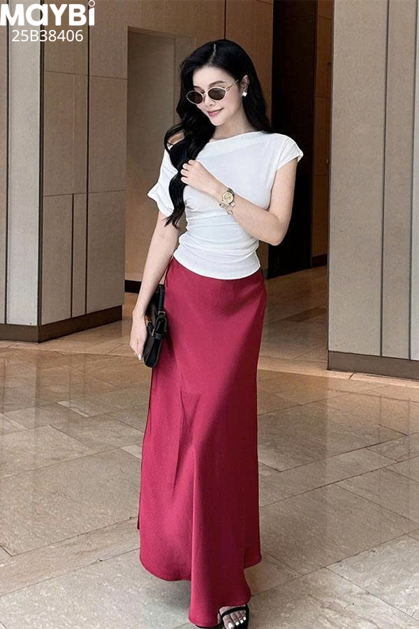 Chân váy đuôi cá lụa tô châu