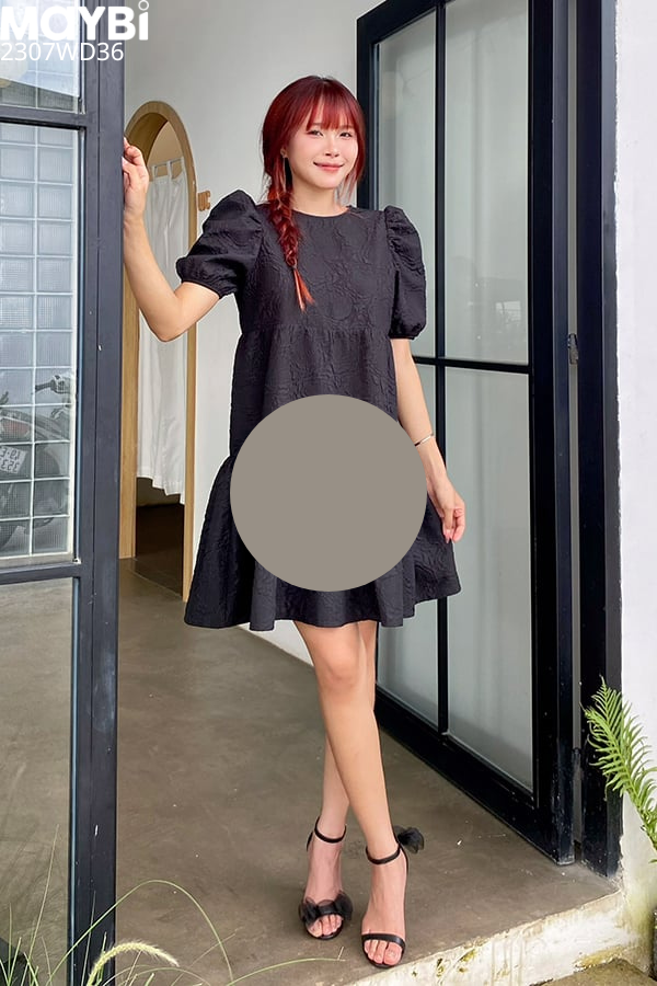 Đầm baby doll xốp hoa