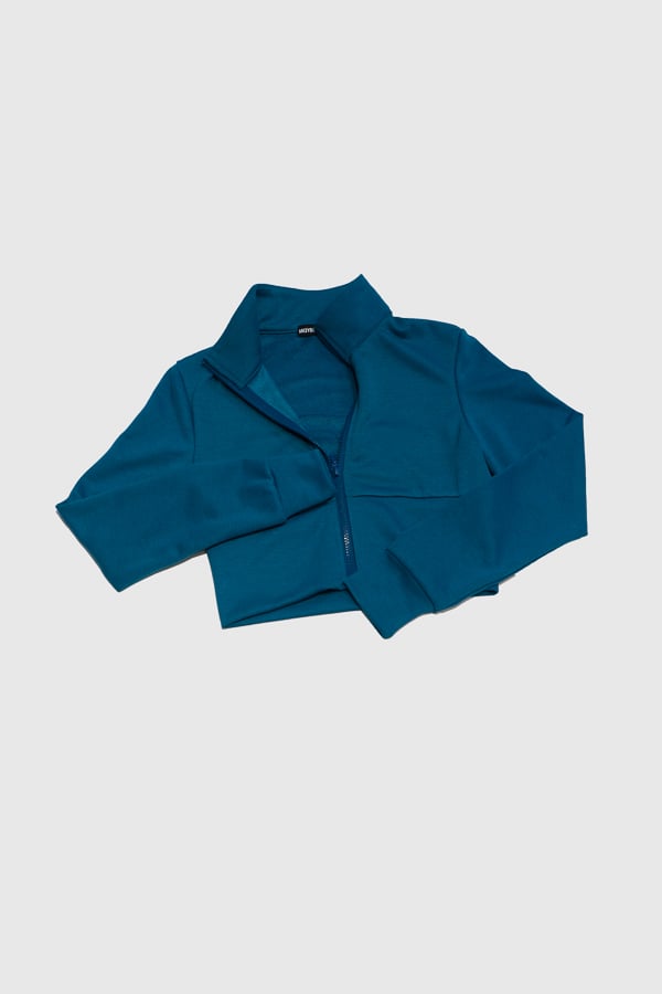 Áo khoác croptop ôm thun tay dài