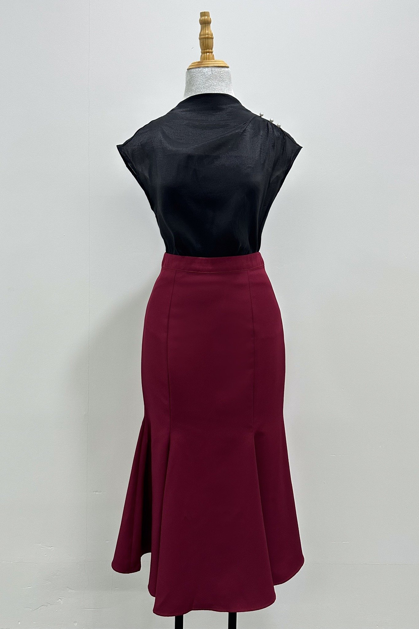 Chân váy midi cotton lạnh đuôi cá