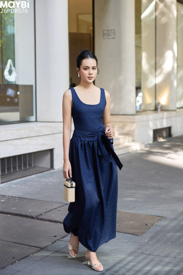 Đầm Maxi Thắt Eo Midnight