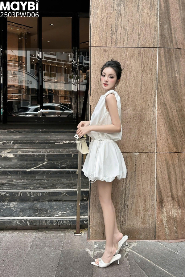 Đầm tùng bí dáng mini