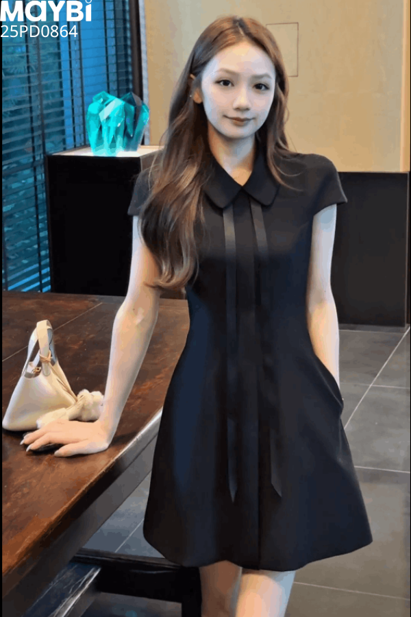 Đầm mini ngắn tay