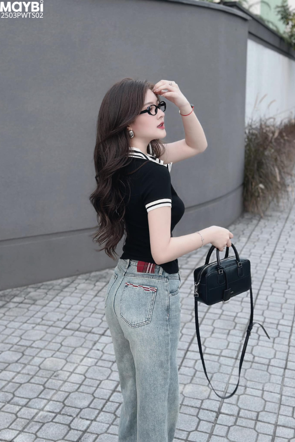 Áo thun polo ôm tay ngắn