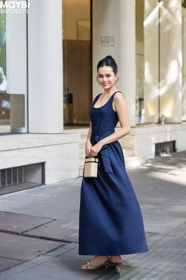 Đầm Maxi Thắt Eo Midnight