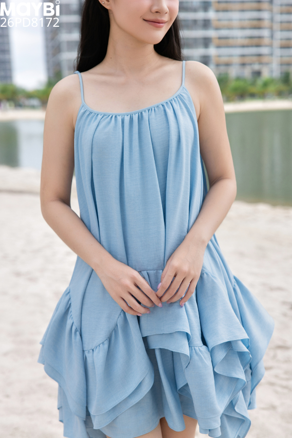 Đầm babydoll ngắn xòe nhiều tầng