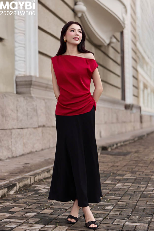 Chân váy lụa Dony
