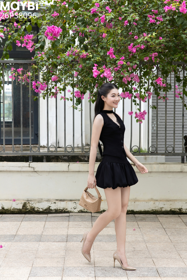 Bộ gile kiểu phối ren ngắn