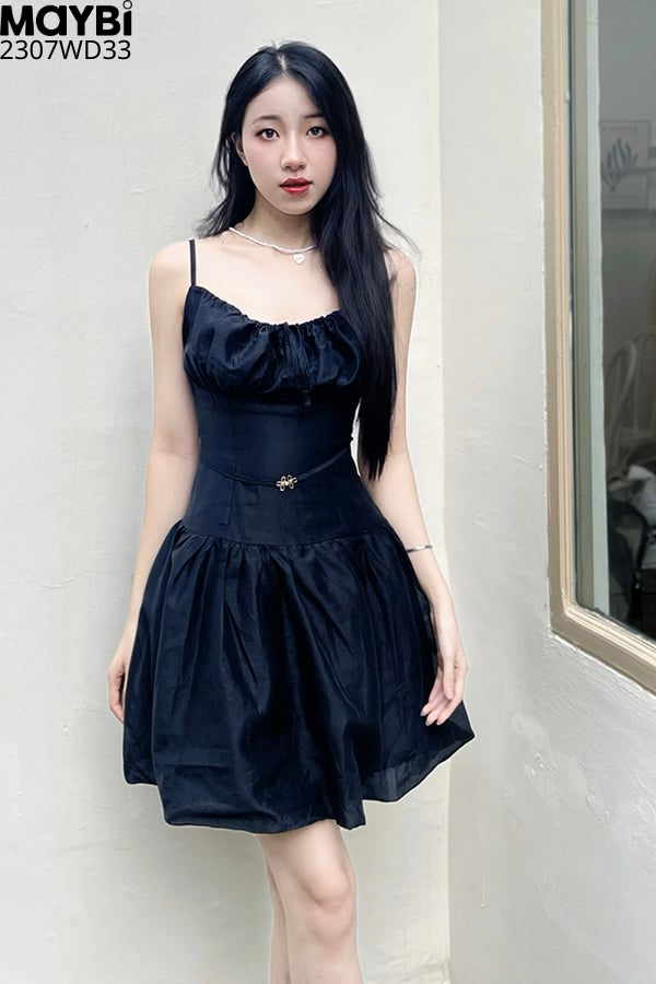 Đầm bí tơ queen phối nhún