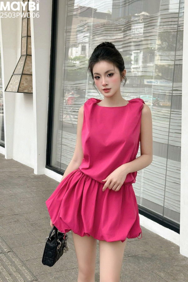 Đầm tùng bí dáng mini