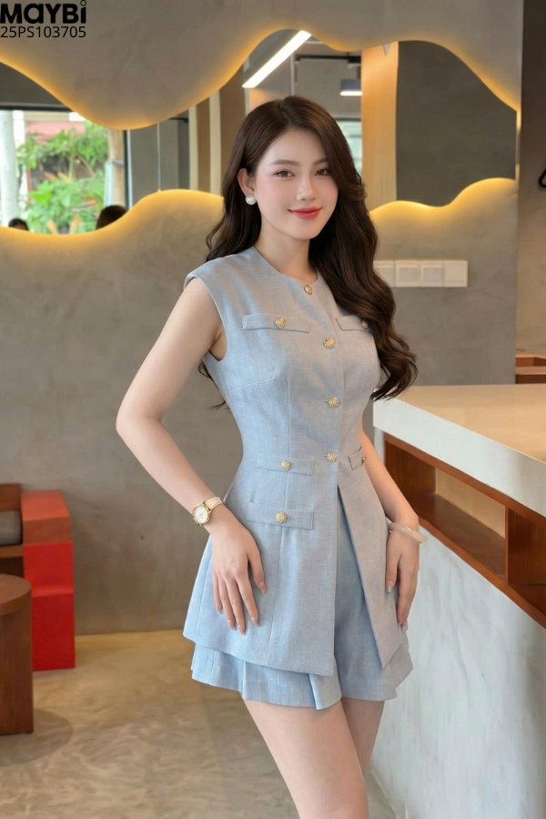 Set blazer quần short