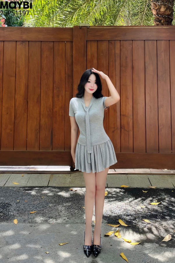 Set áo chân váy thun