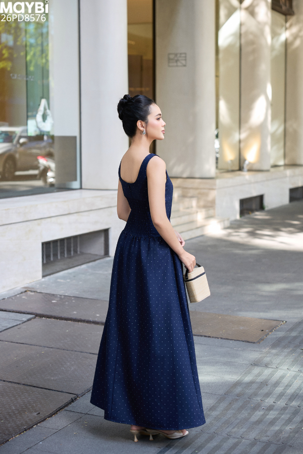 Đầm Maxi Thắt Eo Midnight