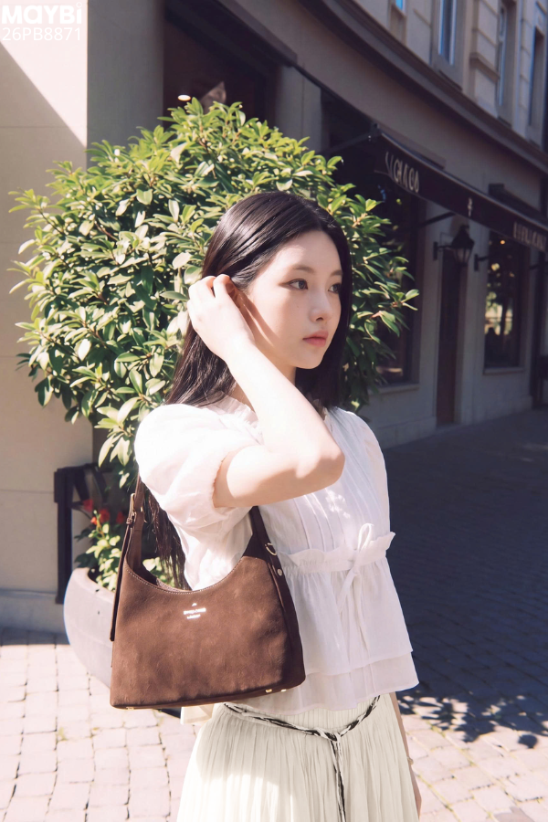 Chân Váy Cotton Đũi Dáng Dài Xếp Nhún Sarah