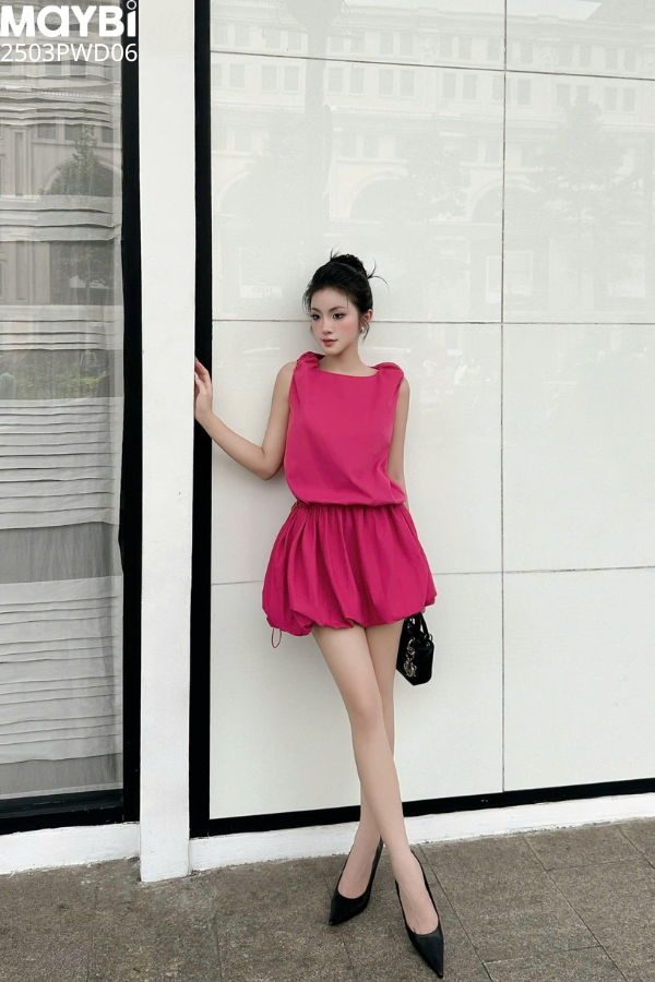 Đầm tùng bí dáng mini