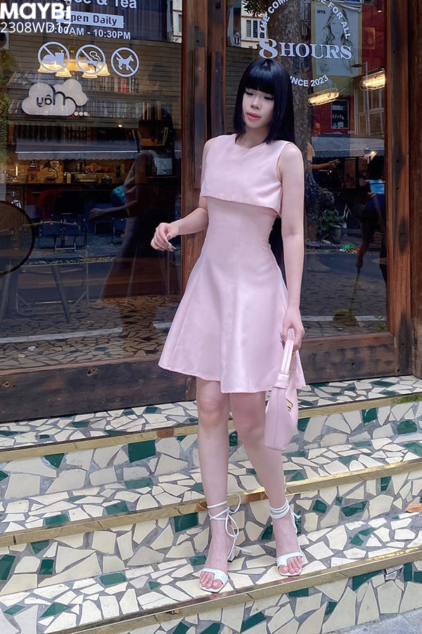 Đầm xòe pho xéo
