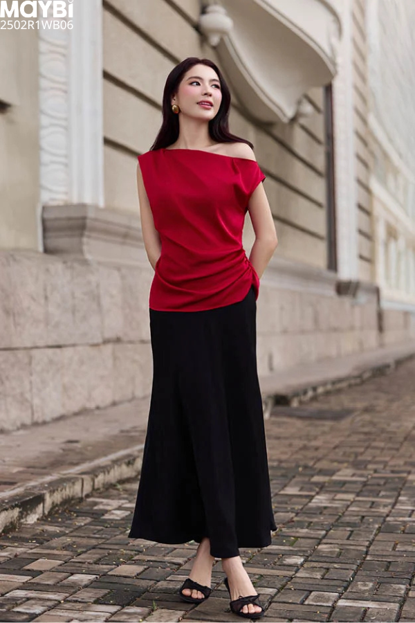 Chân váy lụa Dony