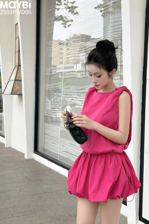 Đầm tùng bí dáng mini
