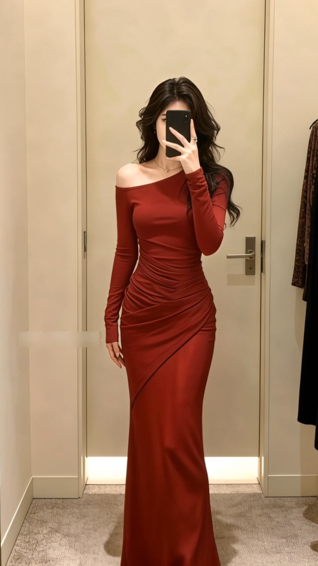 (CÓ SẴN HN) Đầm thun ôm dài tay dáng đuôi cá