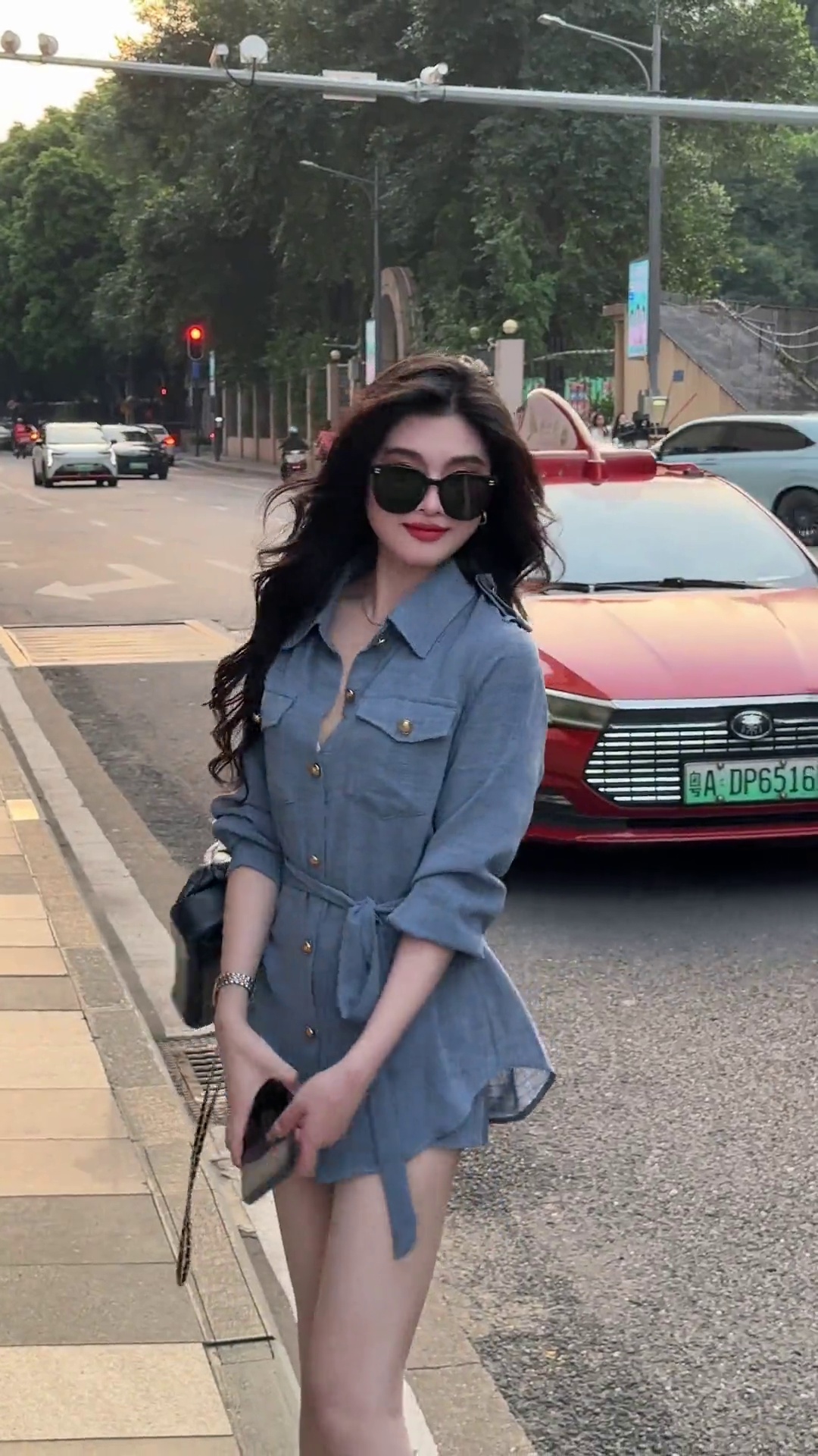 [CÓ SẴN] Set áo sơ mi thắt eo quần short