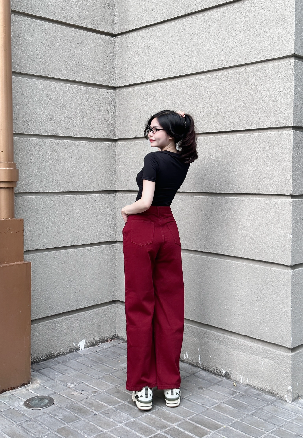 Quần kaki ống suông