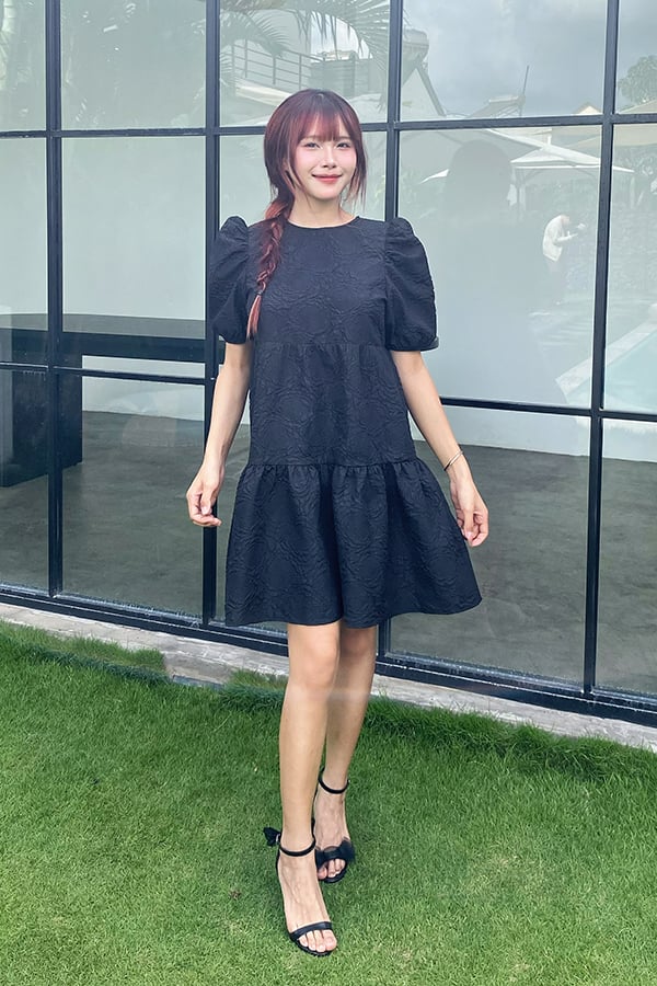 Đầm baby doll xốp hoa