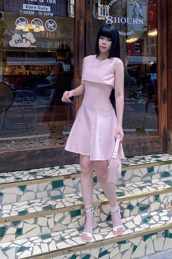 Đầm xòe pho xéo