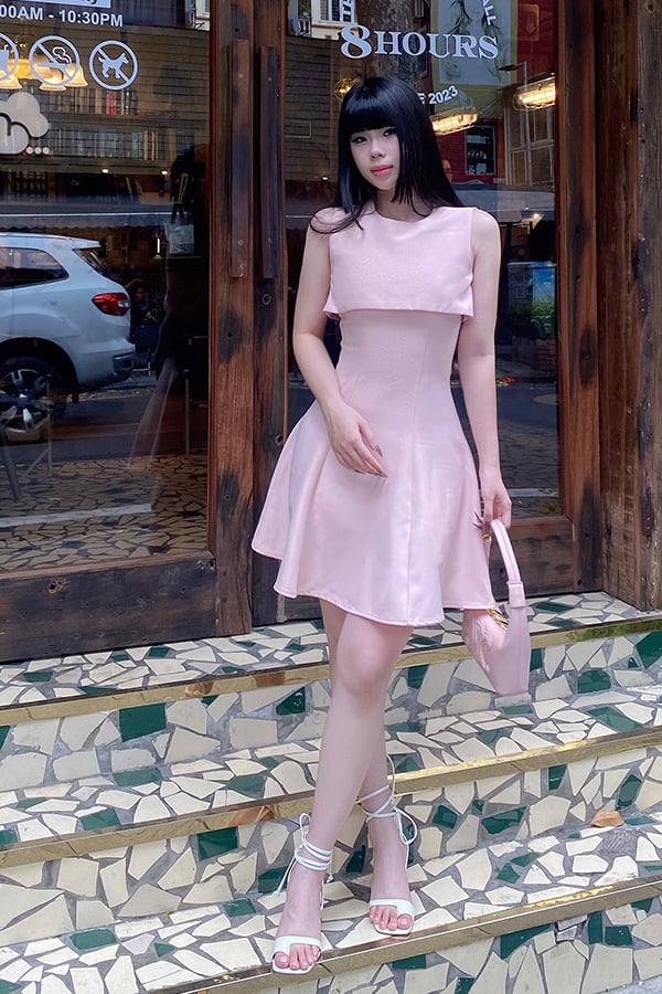 Đầm xòe pho xéo