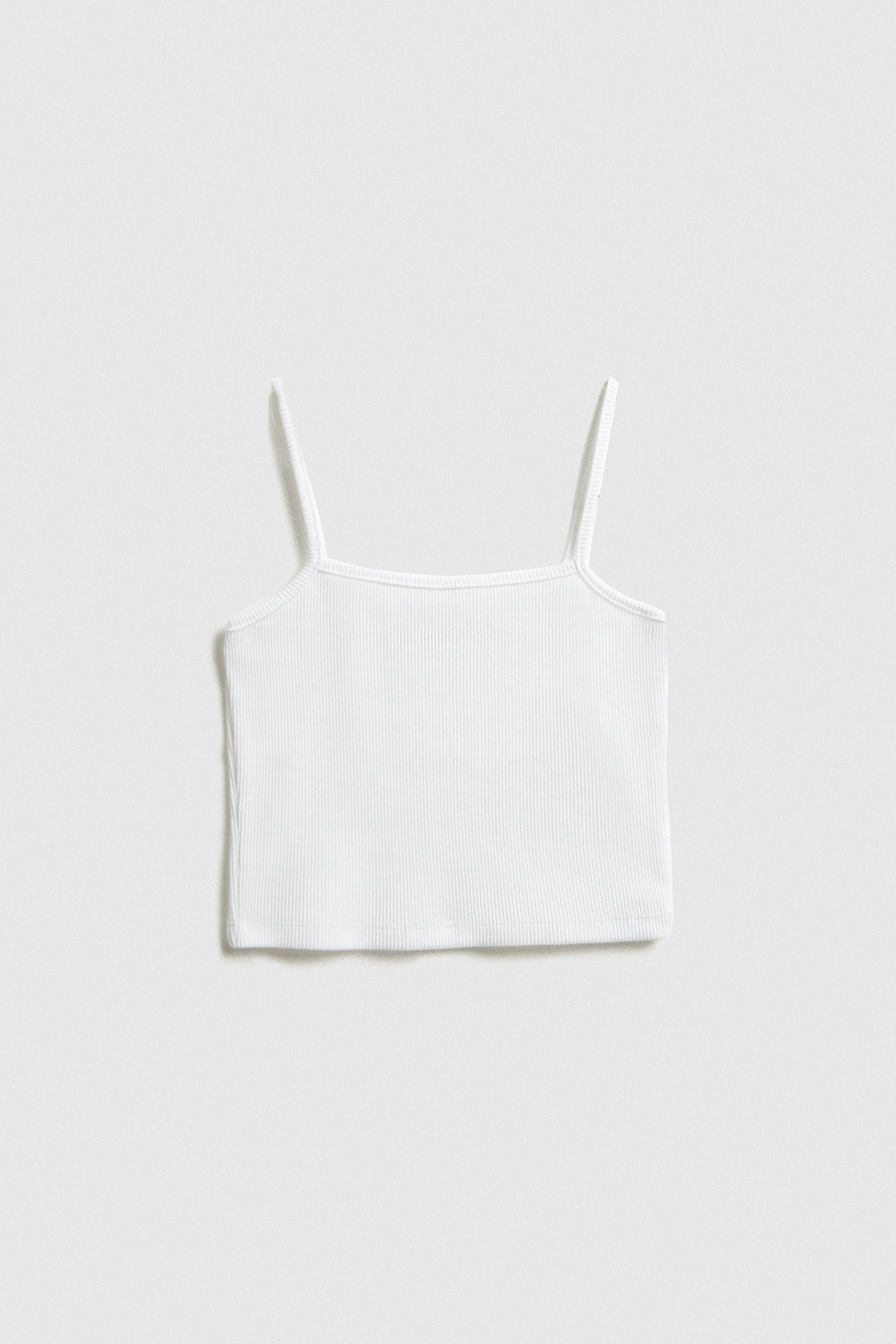 Áo croptop ôm thun gân 2 dây