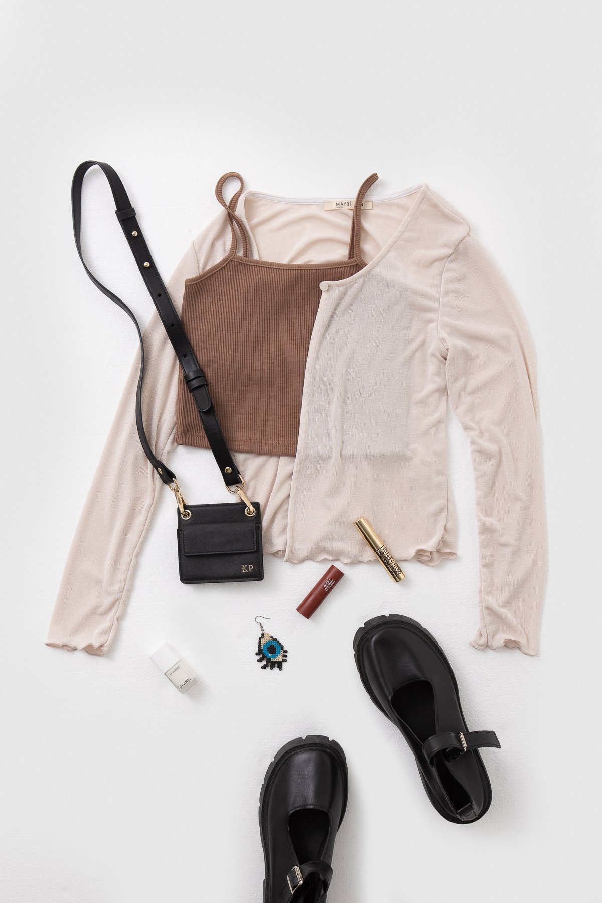 Áo croptop ôm thun gân 2 dây