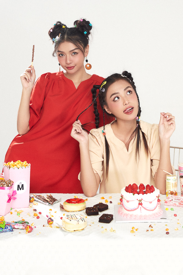 Đầm babydoll lụa cotton tay phồng lửng