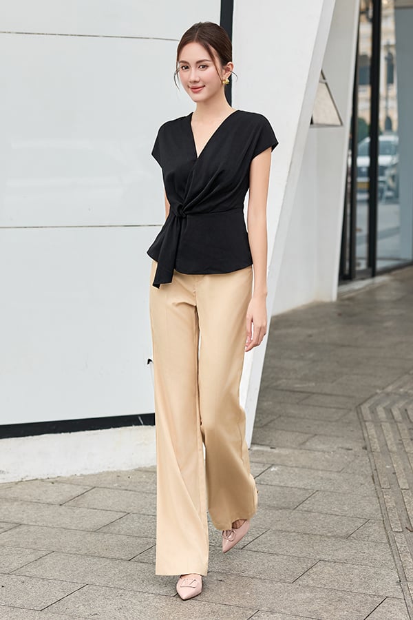 Áo kiểu nữ đắp tà lụa