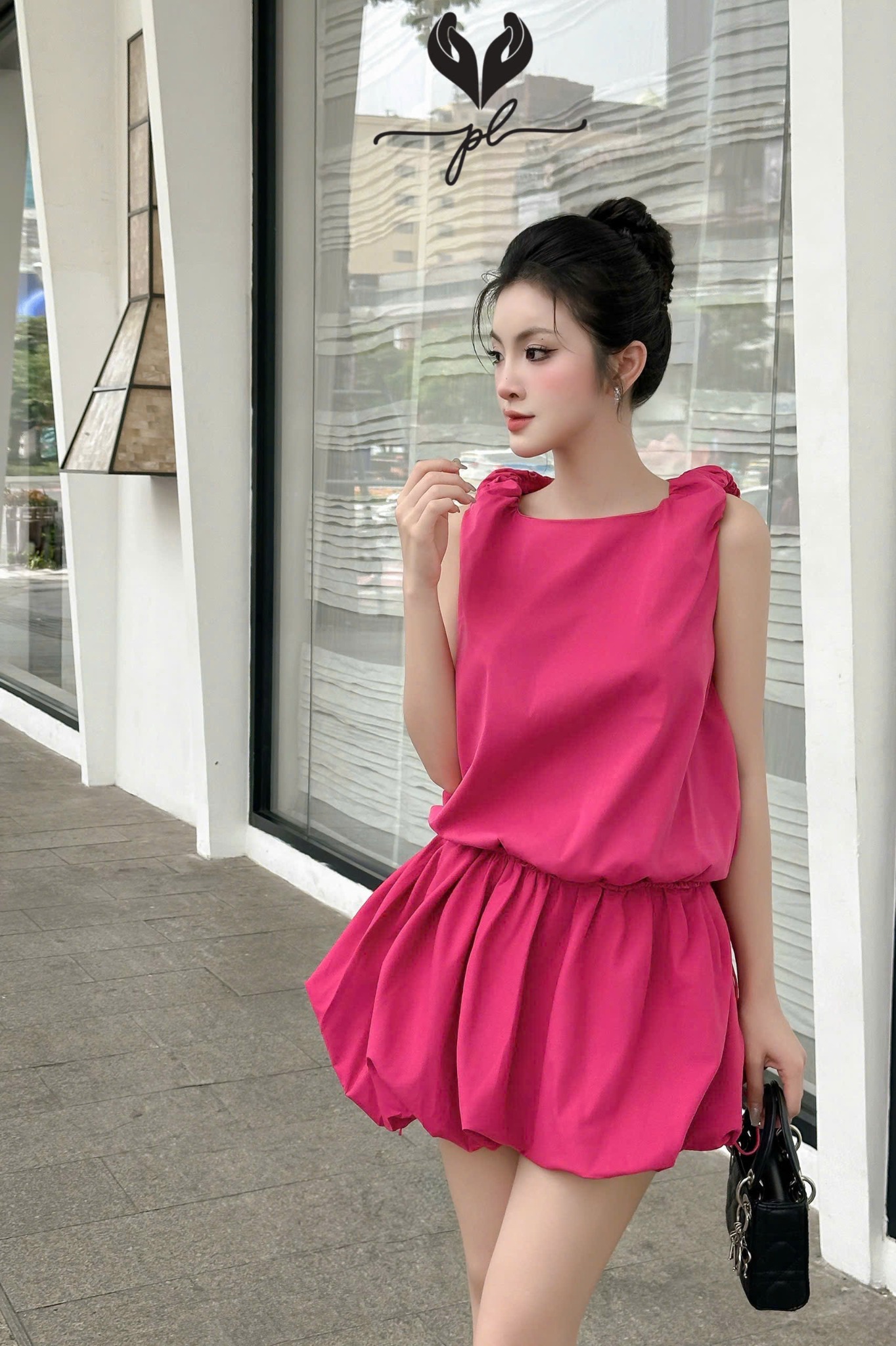 Đầm tùng bí dáng mini