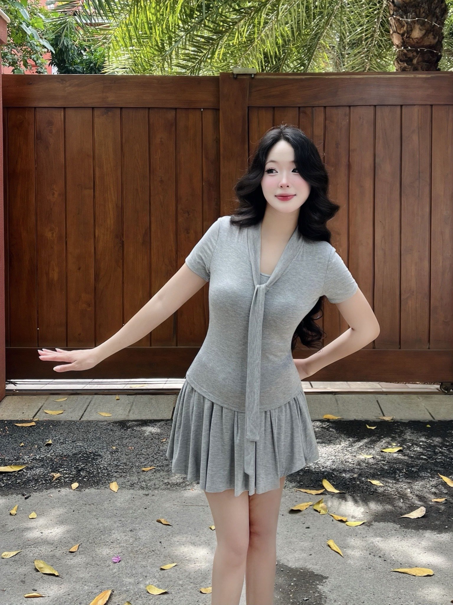 Set áo chân váy thun