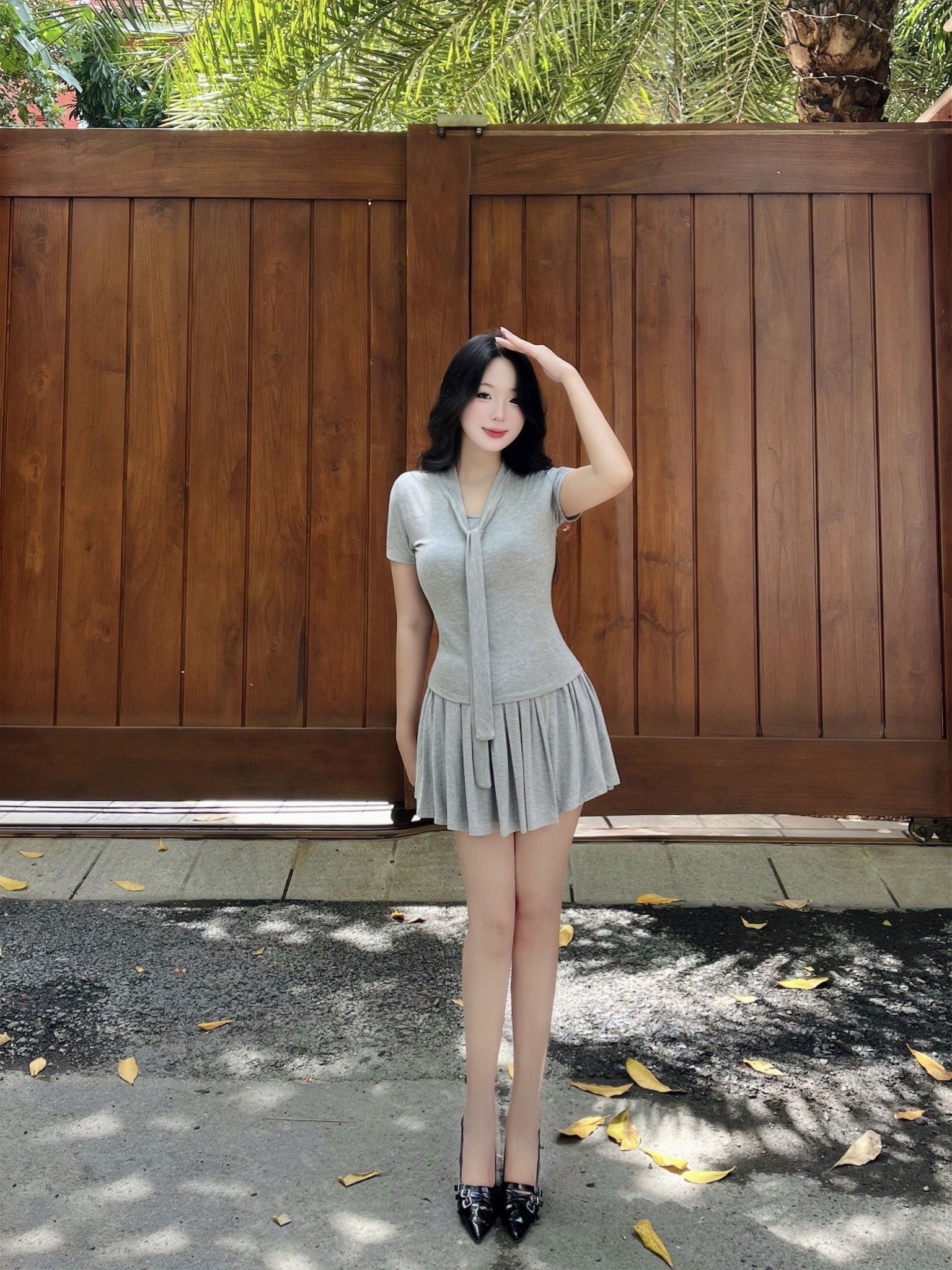 Set áo chân váy thun