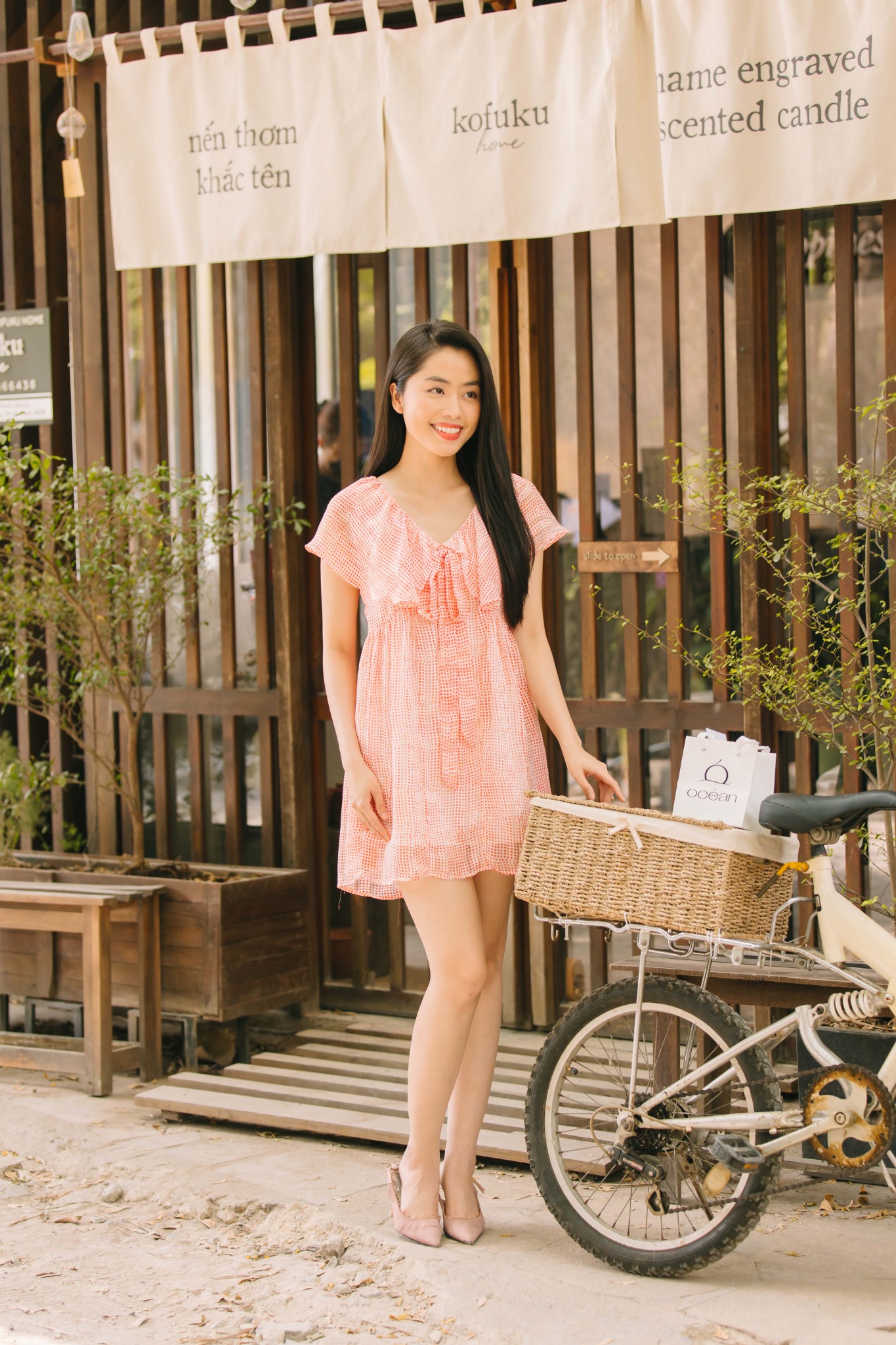 Đầm babydoll bèo cánh tiên