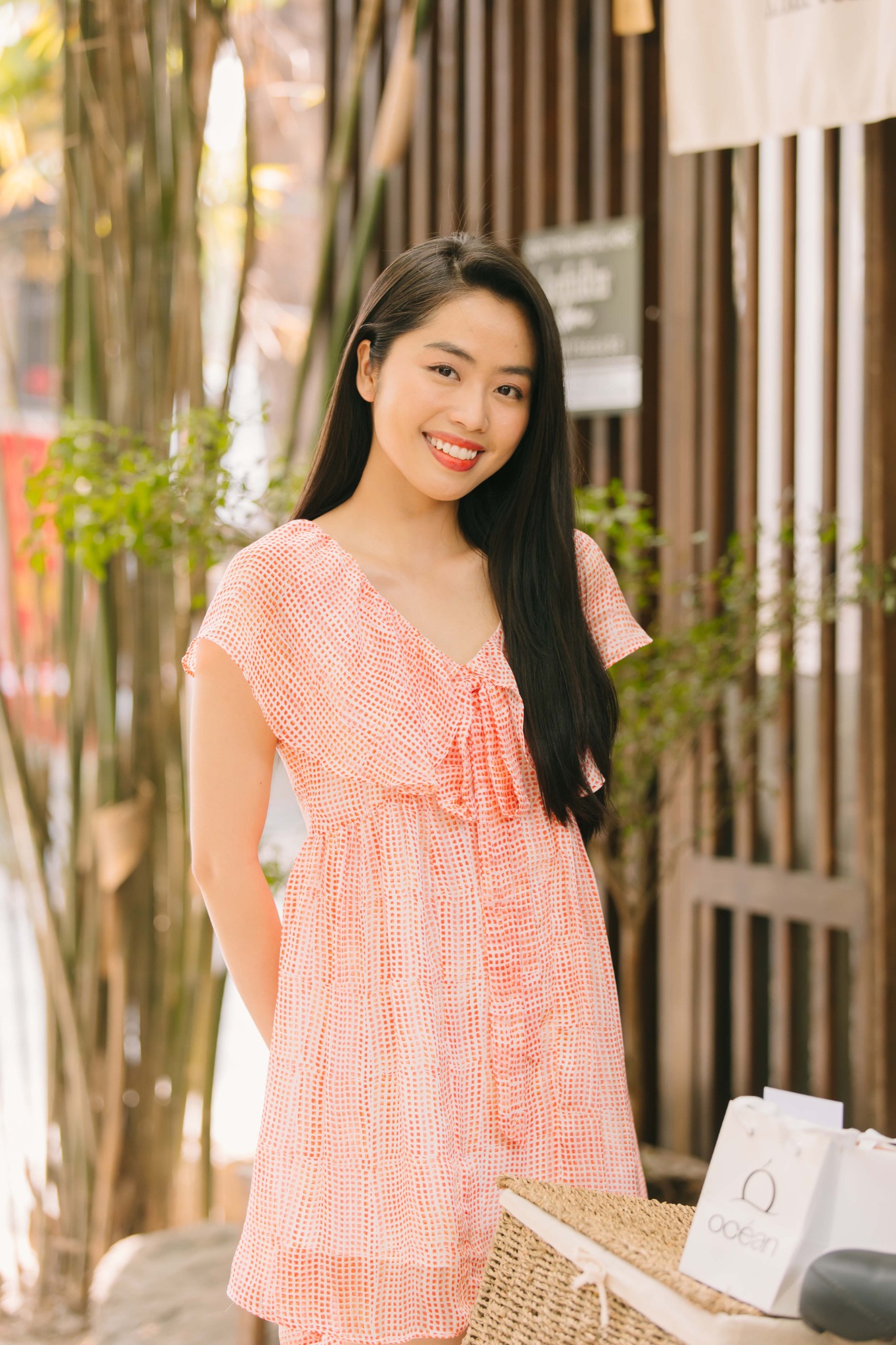 Đầm babydoll bèo cánh tiên