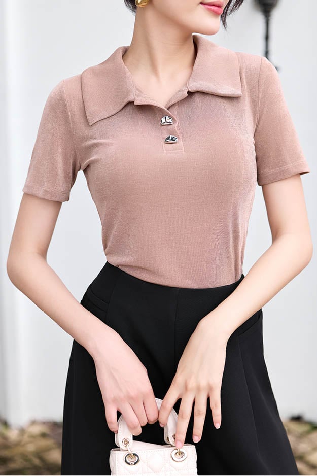 Áo polo ôm thun ướt